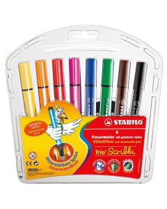 STABILO Fasermaler Trio SCRIBBI 8er Etui