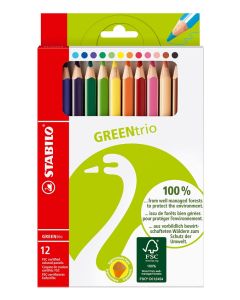 STABILO Buntstift GREENtrio 12er Etui