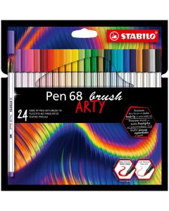STABILO Fasermaler ARTY Premium Pen 68 brush im 24er Kartonetui 
