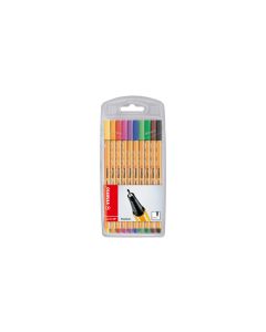 STABILO Fineliner Point 88 in Standardfarben 10er Etui 