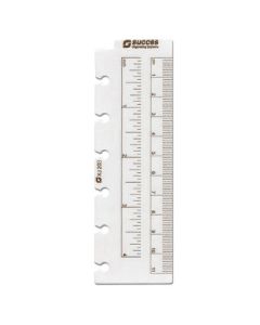 Succes Executive/A5 Lineal aus Kunststoff transparent (braun)