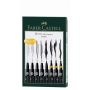 Faber-Castell Tuschestift PITT artist pen Fineliner schwarz 8 St./Pack.