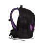satch Schulrucksack pack Purple Hibiscus seitlich links